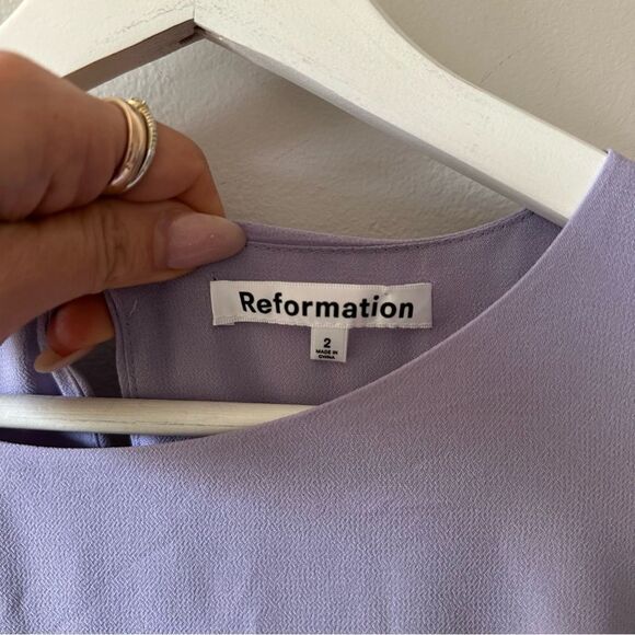 Reformation Magnus Maxi Dress in color Aura - Picture 4 of 8